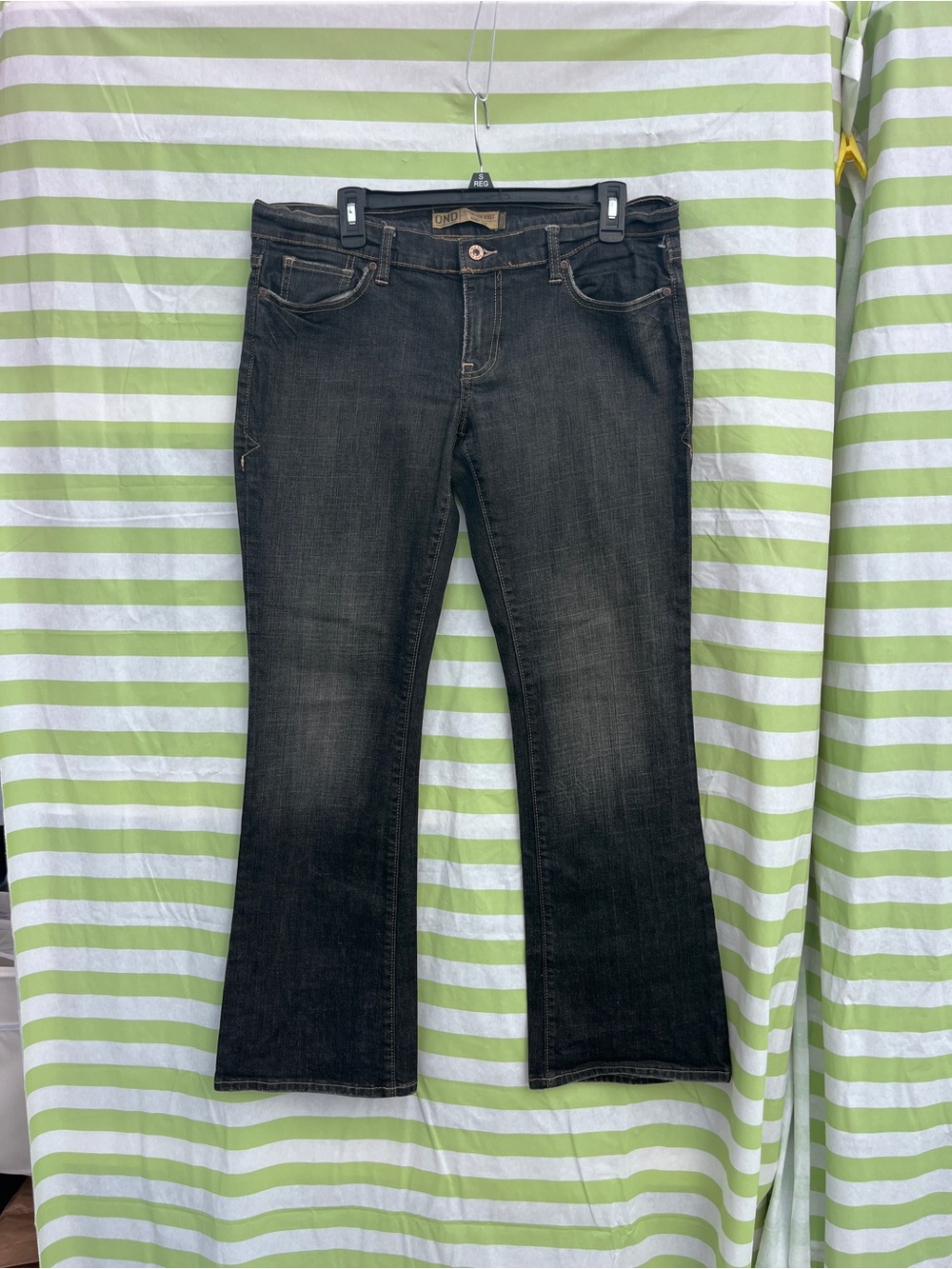 Old Navy Black Flare Jeans - Subtle Faded Wash